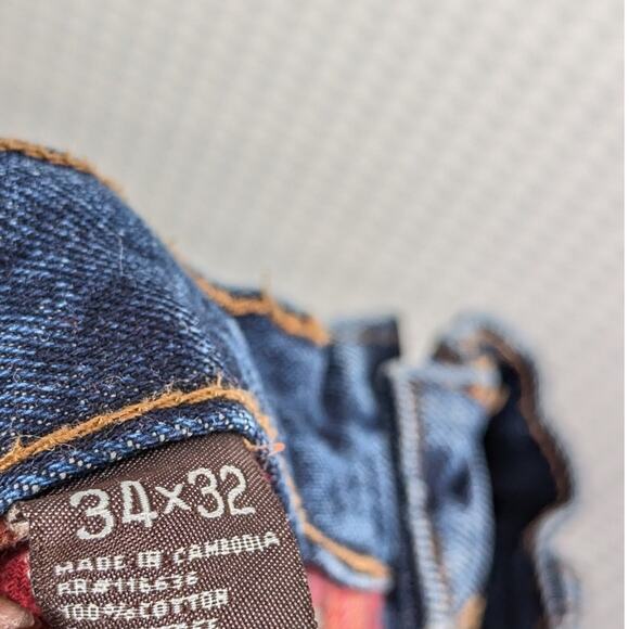 Moose Creek 34x32 Flannel Lined Jeans Plaid Interior Blue Denim Workwear Defect - Picture 4 of 6